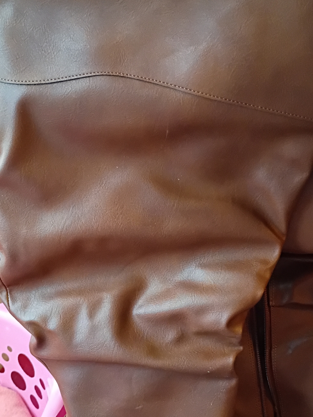 Women’s Brown Faux Leather Jacket
